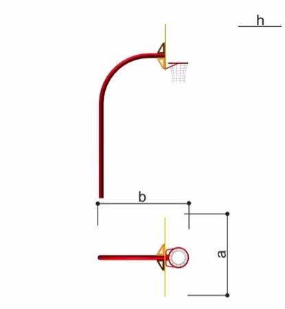 Basketballkurv utendørs
